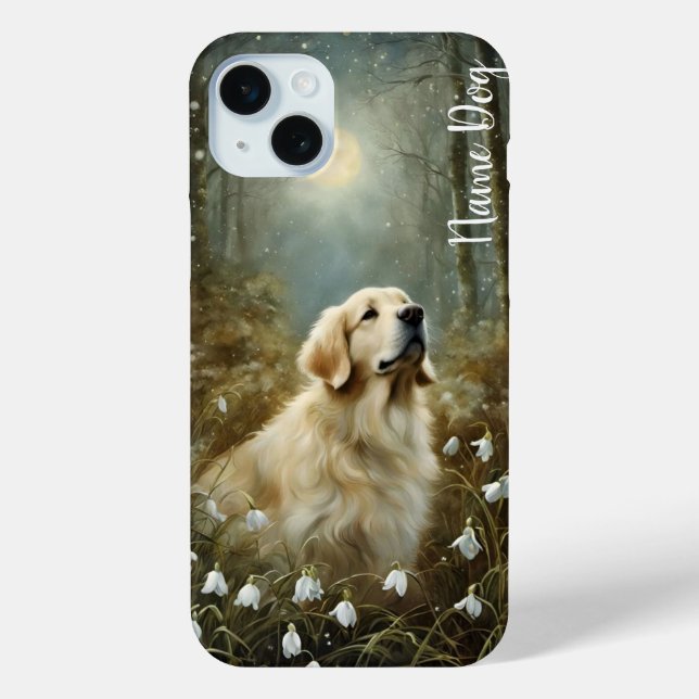 Benennen Sie Ihren Golden Retriever Hund in der Te Case-Mate iPhone Hülle (Rückseite)