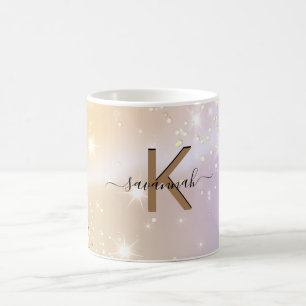 Benennen Sie Ihren Namen Elegante Sonnenblumen Hig Kaffeetasse
