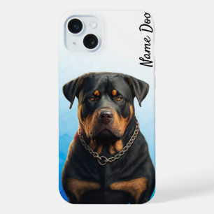 Benennen Sie Ihren Rottweiler-Hund in den Telefonz iPhone 15 Plus Hülle