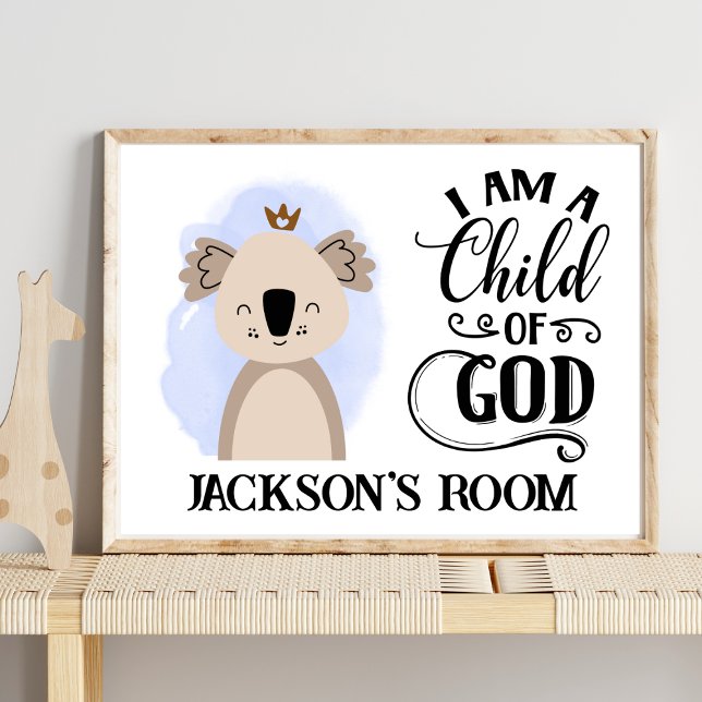 Benennen Sie Niedliches australisches Baby Koala B Poster (Von Creator hochgeladen)