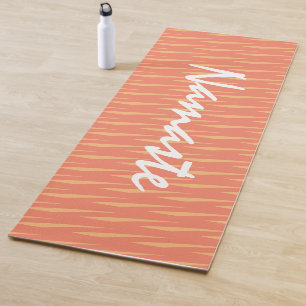 Benennung der Orange-Muster-Fitness Yogamatte