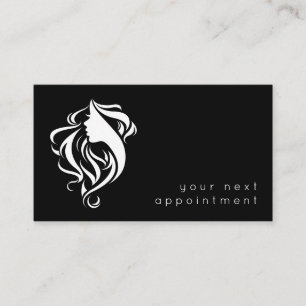 Benennung eines eleganten Salon Hairstylist-Logos Visitenkarte