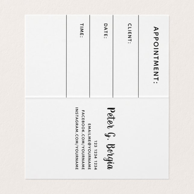 Benennung eines Unternehmens-Logo-Markenzeichen Visitenkarten (Innenseite Aufgefaltet)