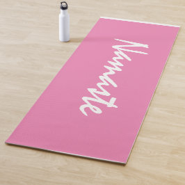 Benennung Zitat Meditation Lila rosa Muster Yogamatte