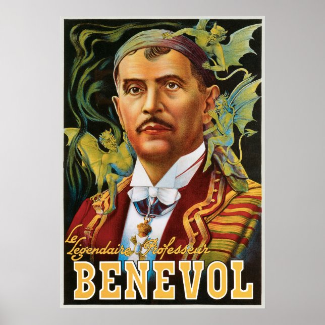 Benevol ~ Vintager Magier Poster (Vorne)