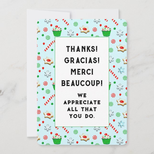 Bénévoles Cartes de fin de année d'appréciation (Devant)