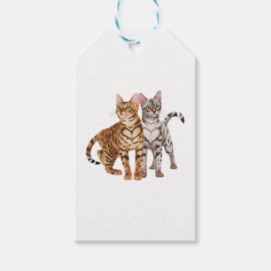 Bengal Cat Buddies Rosette and Snow Bengal Cats Pr Geschenkanhänger