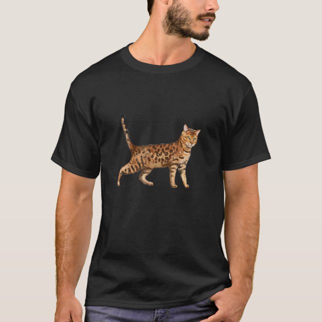 Bengal-Katze Ee Ees T-Shirt (Vorderseite)
