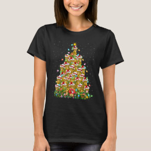 Bengal-Katze Xmas-Lichter Santa Bengal-Katze Weih T-Shirt