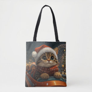 Bengal-Katzen-Achterbahn-Weihnachten Tasche
