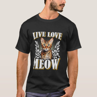 Bengal-Katzen LIVE LOVE MIAU Bengal-Katzen Besitze T-Shirt