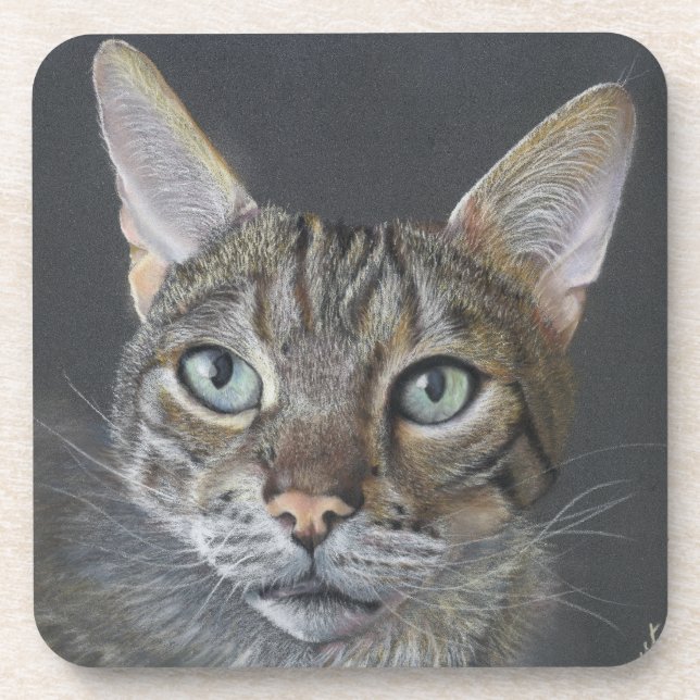Bengal-Katzen-Untersetzer Getränkeuntersetzer (Vorderseite)