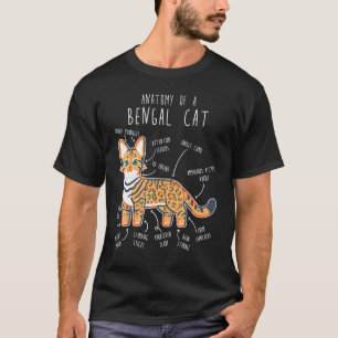 Bengal-Katzenanatomie Süße Bengal-Mutterkatze Vat T-Shirt