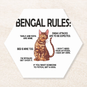 Bengal-Katzenliebhaber-Geschenke Katzenbesitzer Ro Untersetzer