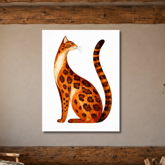 Bengal-Katzenprofil Poster (Von Creator hochgeladen)