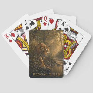Bengal Tiger Sal Wald TIERE Spielkarten