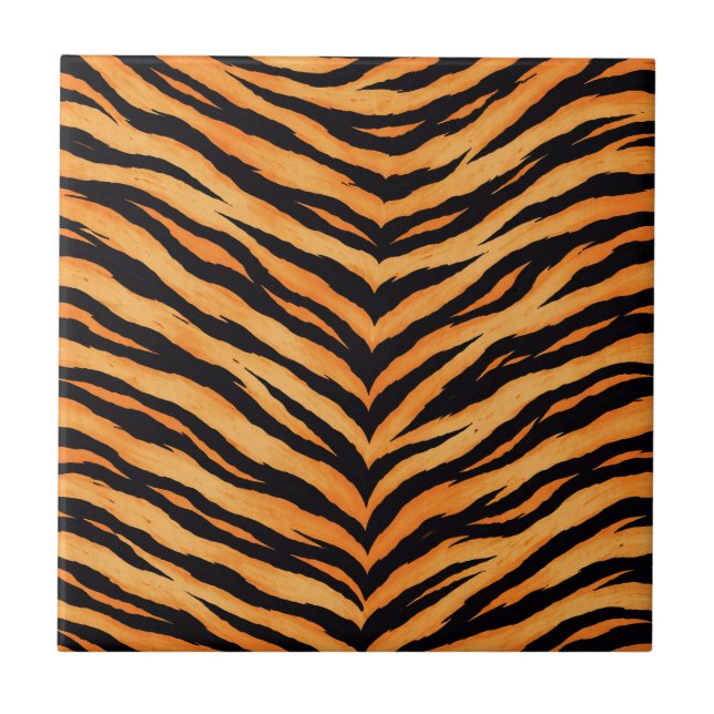 Bengal-Tiger-Tiermuster Fliese (Vorderseite)