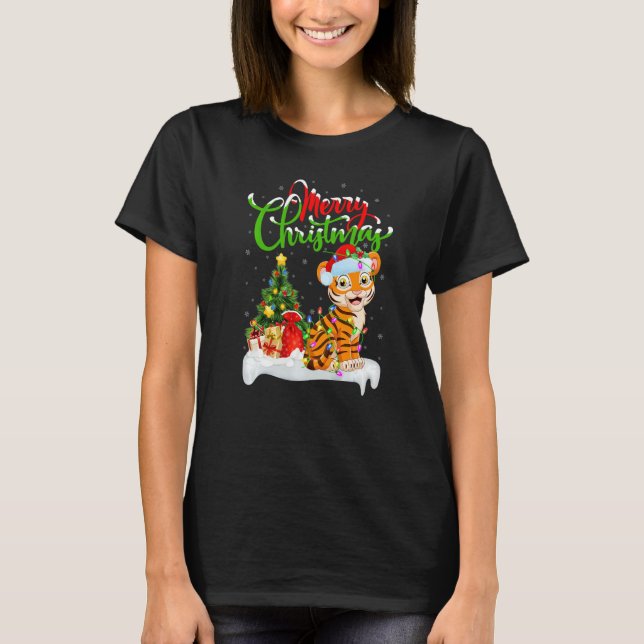 Bengal Tiger  Xmas Decorations Bengal Tiger Christ T-Shirt (Vorderseite)