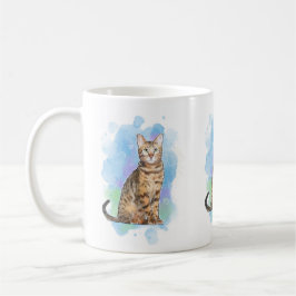 Bengale hybride chat tasse conception sauvage