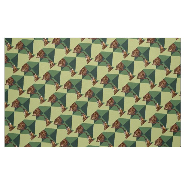Bengalisch auf einem Kasten Stoff (Fat Quarter (45,7 x 55,9 cm))