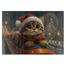 Bengalisch Cat Roller Untersetzer Weihnachten