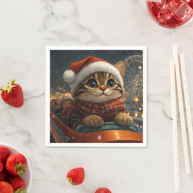 Bengalisch Cat Roller Untersetzer Weihnachten Serviette (Beispiel)