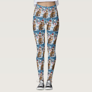 Bengalisch Cat Winter Wonderland Weihnachtsfreude Leggings