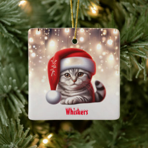 Bengalisch Chat Weihnachten Keramikornament