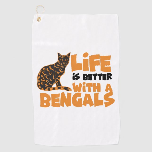 Bengalisch Golfhandtuch (Vorderseite)