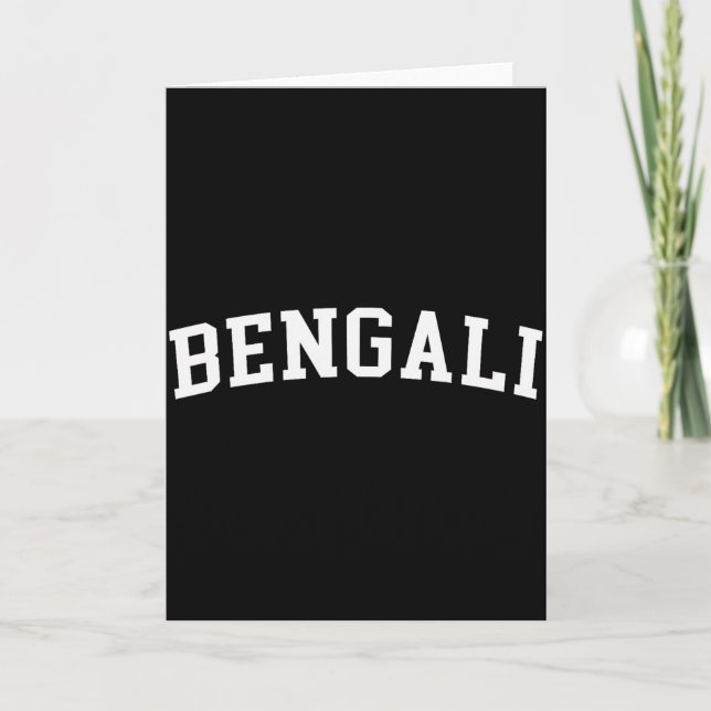 Bengalisch  karte (Vorderseite)