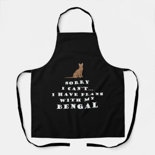 Bengalisch Katzen Katzen Niedlich Funny Schürze