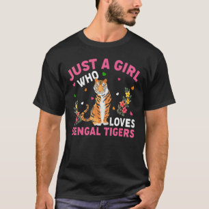 Bengalisch Tiger nur ein Mädchen, das Bengalische T-Shirt