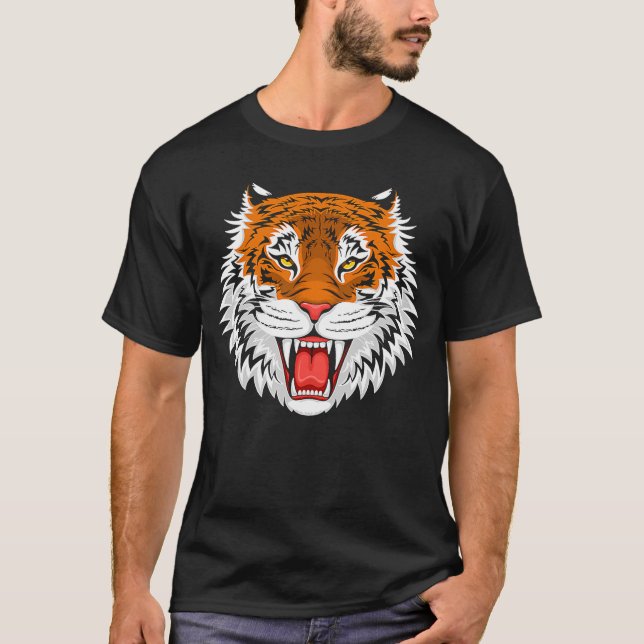 Bengalisch Tiger Roaring T-Shirt (Vorderseite)