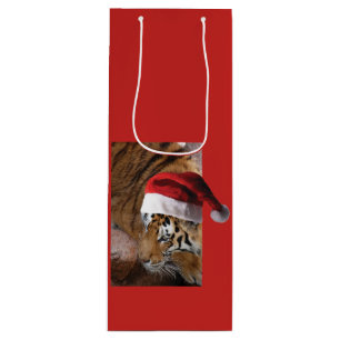 Bengalisch Tiger Santa Claus Geschenktüte Für Weinflaschen