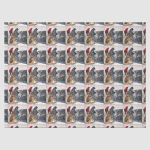 Bengalisch Tiger Santa Claus Seidenpapier