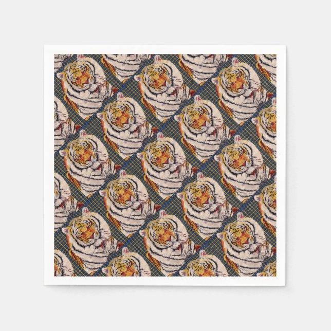 Bengalisch Tiger Serviette (Vorderseite)