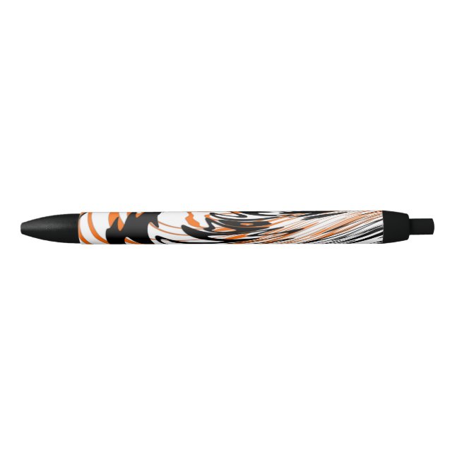Bengalische Farbtöne in orangefarbenen und schwarz Kugelschreiber (Vorderseite)