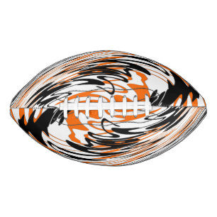 Bengalische Farbtöne, orange und schwarz Football