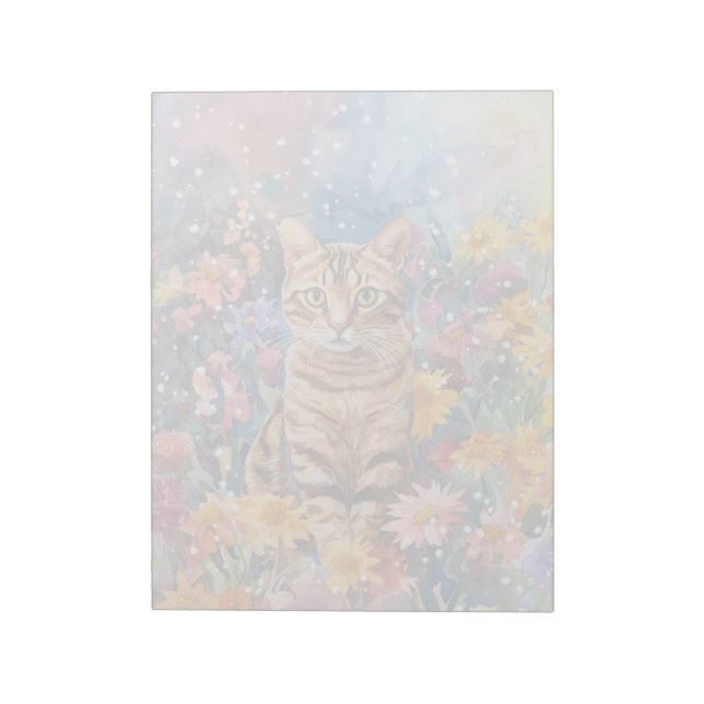 Bengalische Katze - 11" x 8,5" Notepad Notizblock (Rotiert)