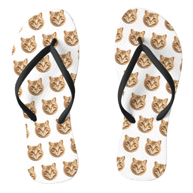 Bengalische Katze 3D Inspiriert Flip Flops (Fußbett)