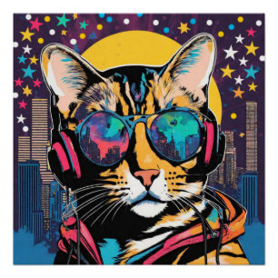 BENGALISCHE KATZE IM HAUS 3 POSTER