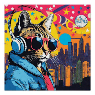 BENGALISCHE KATZE IM HAUS POSTER