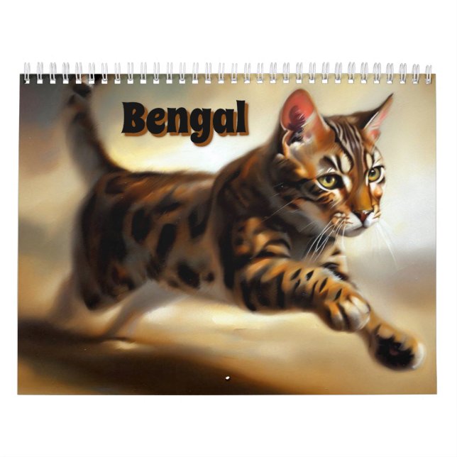 Bengalische Katze Kalender (Titelbild)