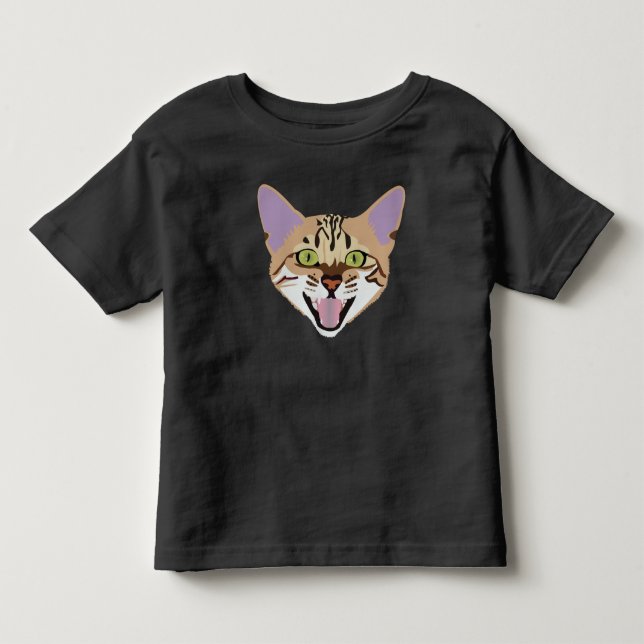 Bengalische Katze Kleinkind T-shirt (Vorderseite)