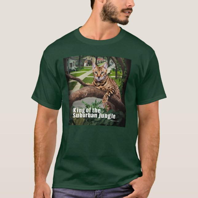 Bengalische Katze: König des Vorstädtischen Dschun T-Shirt (Vorderseite)