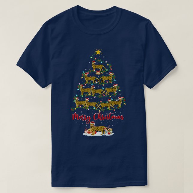 Bengalische Katze Lover Matching Santa Bengalisch  T-Shirt (Design vorne)