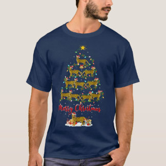 Bengalische Katze Lover Matching Santa Bengalisch T-Shirt