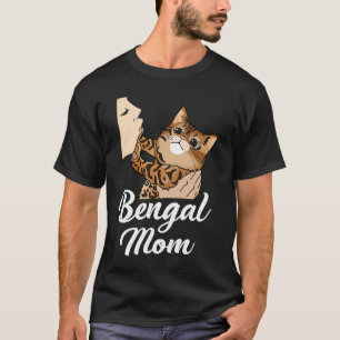 Bengalische Katze Mama Niedlich Bengalmutter T-Shirt