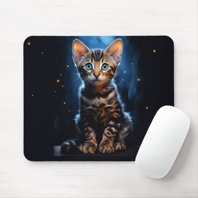 Bengalische Katze Mousepad (Mit Mouse)