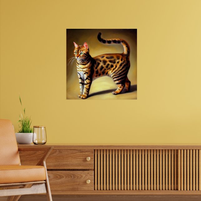 Bengalische Katze Poster (Wohnzimmer 2)